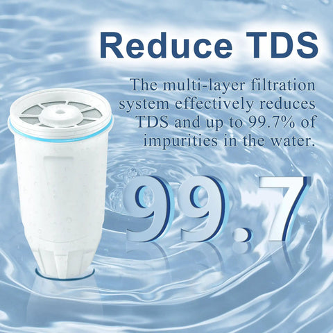 Water Filter Replacement for Z Ero Water Pitchers and Dispenser Pack of 2 With Easy Install 0 TDS Premium Filtration.