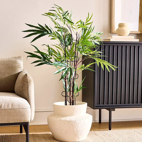 Potted plant with Two Pack 24 Inch Indoor Plant Trellis Set For Climbing Vines And Potted Plants Sturdy Metal Plant Support Stakes.