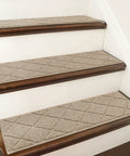Edging Stair Treads Non Slip Carpet Mat 28 Inch By 9 Inch Indoor Stair Runner For Wooden Steps Ideal For Pets And Kids Beige 100 Percent Polyester