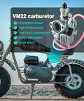Carburetor Kit For Predator 212 And 224cc Engines With 26mm Throttle Assembly And Main Jets on mini bike background