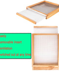 Screened Bottom Board For Beehives, 10 Frame With Entrance Reducer, removable insert for ventilation, solid wood construction