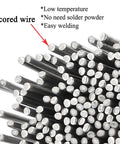 Close-up of Flux Core Aluminum Welding Rods 2.0mm X 410mm Built In Flux Core for low temp, easy melt applications.