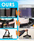 Comparison of odorless mesh shower caddy with dual handles and PVC mesh caddy; showing durability, key loop, and handle type.