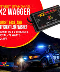 Wig Wagger Electronic Alternating Flasher Strobe Lights Relay Controller For Car Truck And Motorcycle Heavy Duty 72W Load Be Seen On The Road With Powerful Emergency Warning Alerts, 12-24V relay
