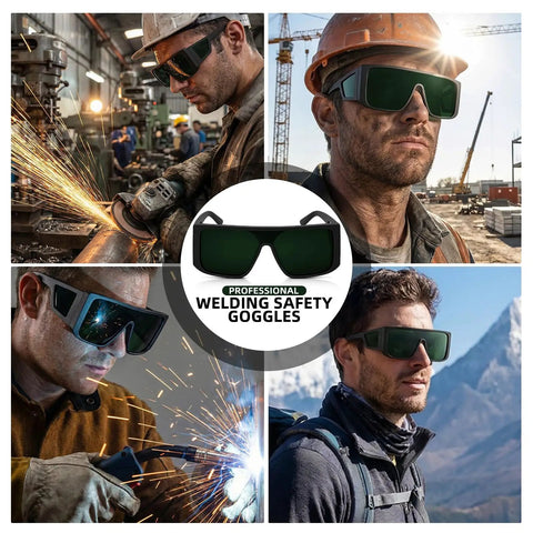IR 5.0 Welding Glasses 2 Pack With ANSI Z87.1 Impact Resistant Lenses in use during various outdoor and shop activities