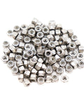 100 Piece M2 X 0.4mm Nylock Self Locking Nuts Crafted From Premium 304 Stainless Steel grouped for easy access and use.