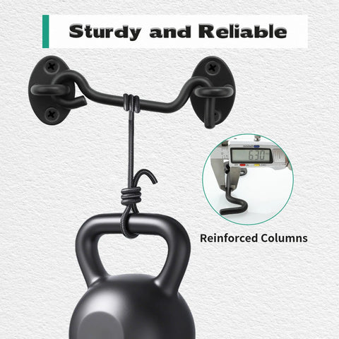 Four Inch Hook And Eye Door Latch Tough As Nails Heavy Duty Stainless Steel Black Finish Gate Latch with weight test and meter
