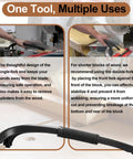 Diagram showing Miter Saw Hold Down Stick Hand Saver for Safe Woodworking in use, illustrating safety and versatility.