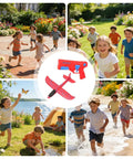 Hand Launched Foam Airplane Toy For Backyard Fun Easy Throw Glider With Safe Soft Foam Aerodynamic Body Delivers Long Distance Soaring Kid Friendly Outdoor Game For Park Beach Camping And Family Play