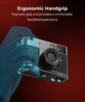 Fujifilm X Half L Shaped Grip With Built In Quick Release Plate For Arca demonstrating ergonomic handgrip in use on camera