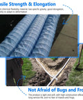Two Inch Soft Flexible Permeable French Drain Pipe With Non Woven Filter Fabric For Lawn Landscape Corrugated Drainage System With Vertical And Horizontal Drainage Length 35 M 114 Feet in use for yard installation