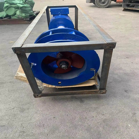 Front view of 20kW Axial Flow Hydroelectric Generator for Home Power 220V Genny with Pure Copper Core inside metal frame