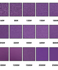 Various grit sandpaper texture comparisons including 2000 Grit Purple Pro Grade Wet Dry Sandpaper Sheets 9x11 Inch 15 Sheet Pack Alumina