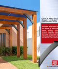 Heavy Duty 4 Pack Pergola Brackets For Wood Support, 4 By 4 Inch, 45 Degree Arc Angle, Q235 Steel One Piece Forged, weather resistant