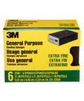 Box of Six Pack Extra Fine Grit Sanding Sponges for sanding wood, paint, metal, plastic, and drywall. General purpose.
