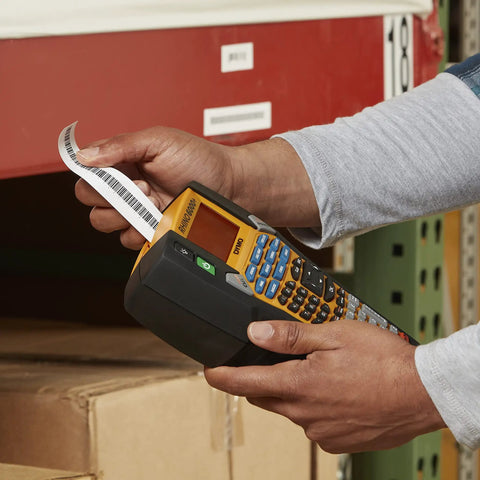 Straight Up Heavy Duty Jobsite Computer Connected Label Maker With Rechargeable Battery and Hard Case, printing barcode label.