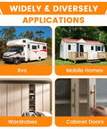 Six Pack Mobile Home Cabinet Door Catches Double Post Roller Latches for RVs, mobile homes, wardrobes, and cupboard doors.