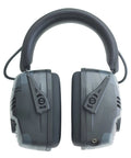 Front view Impact Pro Electronic Earmuff With NRR 30 For Shooters Amplifies Ambient Noise Up To 4x Built In Microphones