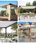 4x4 Pergola Brackets 3 Way Corner Extension Kit For Woodworking DIY Pergola Gazebo Hardware, installed on various pergolas.
