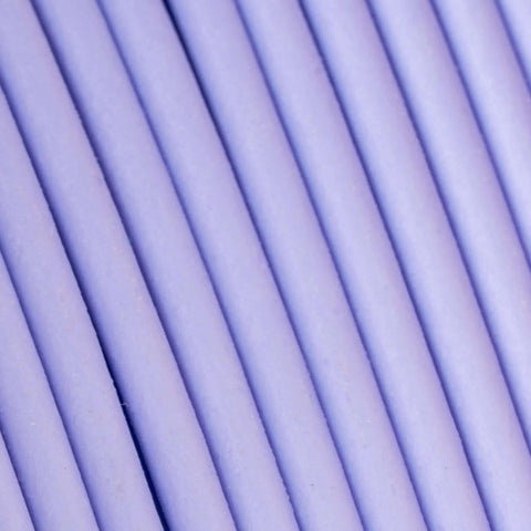 Close-up of Panchroma Matte Pastel Periwinkle PLA Filament for 3D Printing, 1.75mm, 1Kg Spool, fits most FDM printers, matte finish texture.