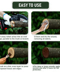 Steps to apply Pro Grade Heavy Duty Tree Wound Sealer And Dressing 500G For Pruning Cuts Damaged Bark Grafting Repair Sealant