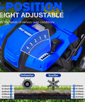 16 Inch Dethatcher And Scarifier For Lawn, Electric Walk Behind Tool with 5 Position Depth adjustment dial detail