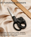Laser Guided Scissors Pro Grade For Fabric And Paper With Ergonomic Handle, Heavy Duty Cutting Tool With Red Laser Guide Up To 6.5 Feet