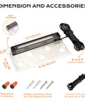 Six Pack 7 Inch Low Voltage Landscape Paver Lights For Outdoor Steps Retaining Walls Decks And Masonry with accessories