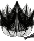 10x50 Ft Mosquito Netting For Patio And Garden Bug Screen To Keep Bugs Out Of Veggies And Fruits Black Mesh With 100 Nylon Ties