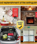 Kitchen Fire Blanket 4 Pack Emergency Safety Blankets Fiberglass Fire Suppression in kitchen, living room, car, and storage area.