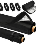 Outdoor AC Pipe Insulation Sleeve Wrap 3-Layer 600D Oxford Cover For Outside Hoses 72x10.2 Inches with straps and inner lining