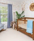 Traditional Paste The Wall Safari Nursery Wallpaper With Watercolor Lions Elephants And Giraffes Print In Neutral Jungle Tones