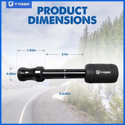 Product dimensions of Beefy Hitch Lock Pin With Locking Key For 2 Inch Receivers, 5/8 Inch Pin, Weatherproof Anti Theft.