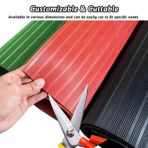 Heavy Duty High Voltage Insulating Rubber Mat For Electricians And Workshop Crews, Slip Resistant Dielectric Safety Flooring, easily cut to size.