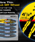 4.5 Inch Angle Grinder Disc Set With 8 Cutting Wheels, 1 Grinding Wheel And 1 Flap Disc, multi-layer cut off wheel