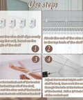 Use steps for Heavy Duty Six Piece 12 Inch Wire Shelf Brackets With Rust Proof White Epoxy Coating for easy installation.