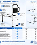 Bed Rails For Seniors And Elderly Must Have ASTM Certified 350 Lb Capacity Prevent Falls For Pregnant Women And Post Surgery
