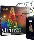 App Controlled 105 Foot Smart String LED Lights With 400 RGB White LEDs, WiFi And Bluetooth Connectivity, Music Sync