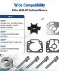 Water Pump Impeller Repair Kit 3T5 87322 3 parts for Nissan Tohatsu Outboard 40 50 HP TLDI 4 Stroke Boat Motor Rebuild Service