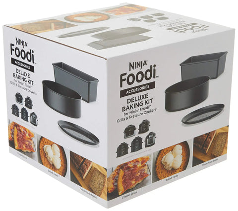 Foodi Deluxe Bake Kit With Three Pans To Level Up Your Bake Game Casseroles And Cakes Crisper Pan For Pizzas Box