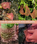 Sturdy Pure Copper Wool Mouse Blocker Mesh 4 Inch By 40 Inch used in gardens for rodent proofing around plants, flexible design.