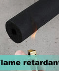 Flame test on Foam Pipe Insulation Tubing For Handles And Pipes, 6mm Inner, 9mm Outer, 1.8m Long, Flame Retardant B1
