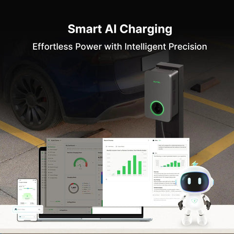 Smart AI Charger with MaxiCharger Home EV Charger Level 2 240V Up To 80 Amp Fast Charging For Any EV Or Plug In Hybrid