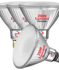 PAR38 LED Flood Light Bulbs 250 Watt Equivalent Ultra Bright 2700 Lumens Dimmable Full Glass Outdoor Waterproof UV Resistant Anti Aging 2700K Soft White Spotlight 4 Pack