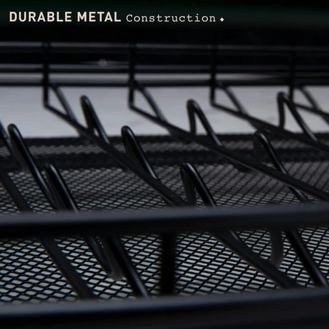 Close-up of metal construction on Vertuo Capsule Drawer Organizer For 45 Pods Glass Tray For VertuoLine And Bartesian Capsules