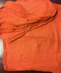 Orange 2500 Count Shop Towels Rags Industrial Grade 13x14 Heavy Duty Cotton For Mechanics Auto Shops And Workshops Perfect For Wiping Grease Oil