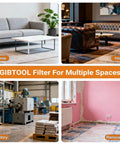 GIBTOOL Filter for home, hotel lobby, factory floor, and renovation project spaces.