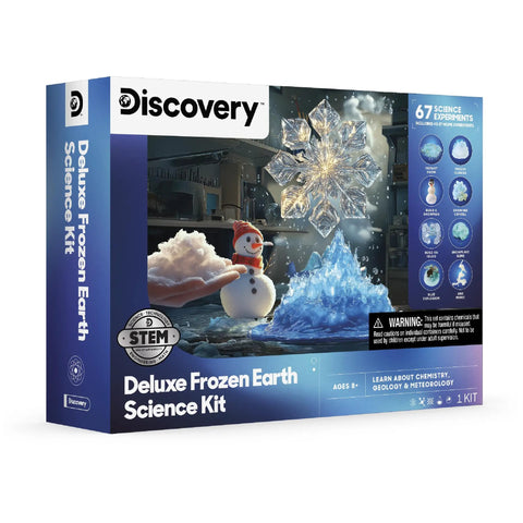 Frozen Earth Science Kit 67 Experiments For Kids 8 Plus Snow Crystals Slime Ice Explosions Polar Chemistry Lab Educational DIY STEM Set Gift