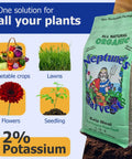 Crab And Lobster Shell Plant Food 5-3-0 With Kelp Meal 1-0-2 Dual Pack Organic Fertilizer For Lawn And Garden That Boosts Soil Health Root Strength Moisture Retention And Big Growth. 4 lb bag