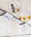 Heavy Duty Drop Ceiling Hooks 25 Pack For Suspended Tile Hangers Easy Install Aluminum Clips for Classroom and Events
